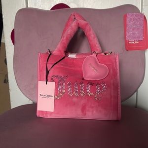 BNWT VIRAL PINK FUZZY JUICY COUTURE PURSE